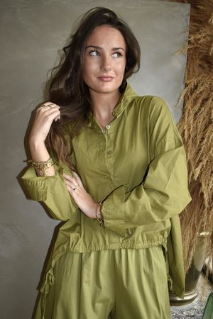Paloma French Tuck Shirt Olive - 